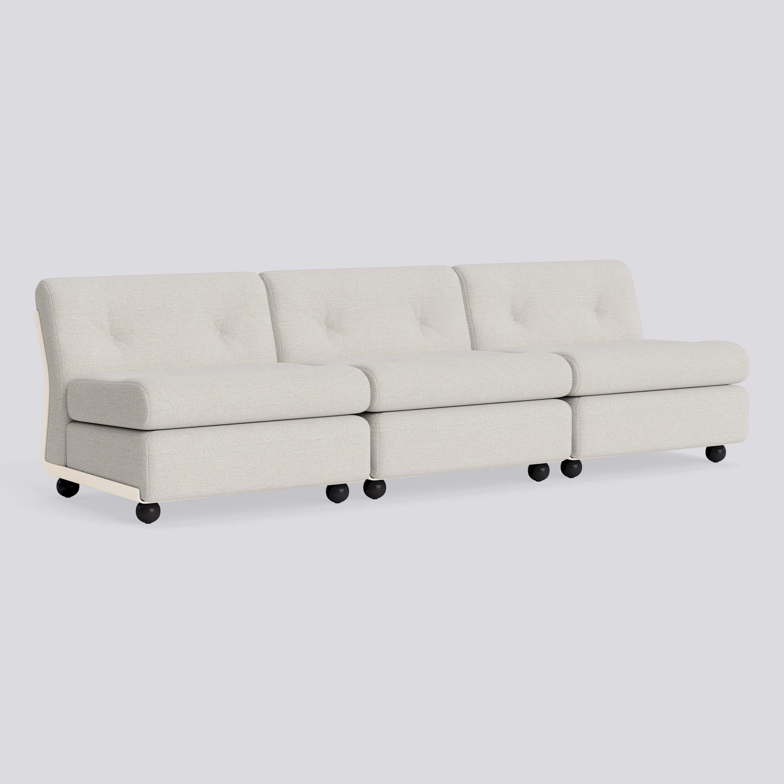 Amanta 3 seater Cream beige shell-Upholstery-Story-102