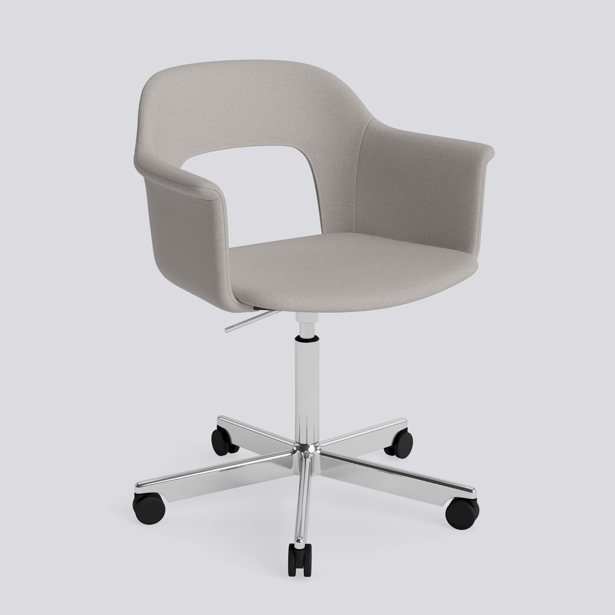 Layout Armchair 244 Polished aluminium 5 star swivel Gas lift Wheel base-Full upholstery-Autumn-101