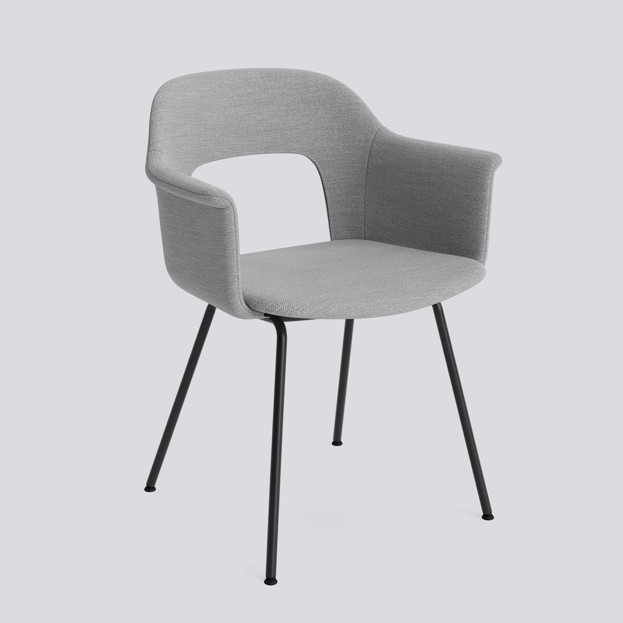 Layout Armchair 214 Black powder coated steel 4 leg base Standard glider-Full upholstery-Mode-008