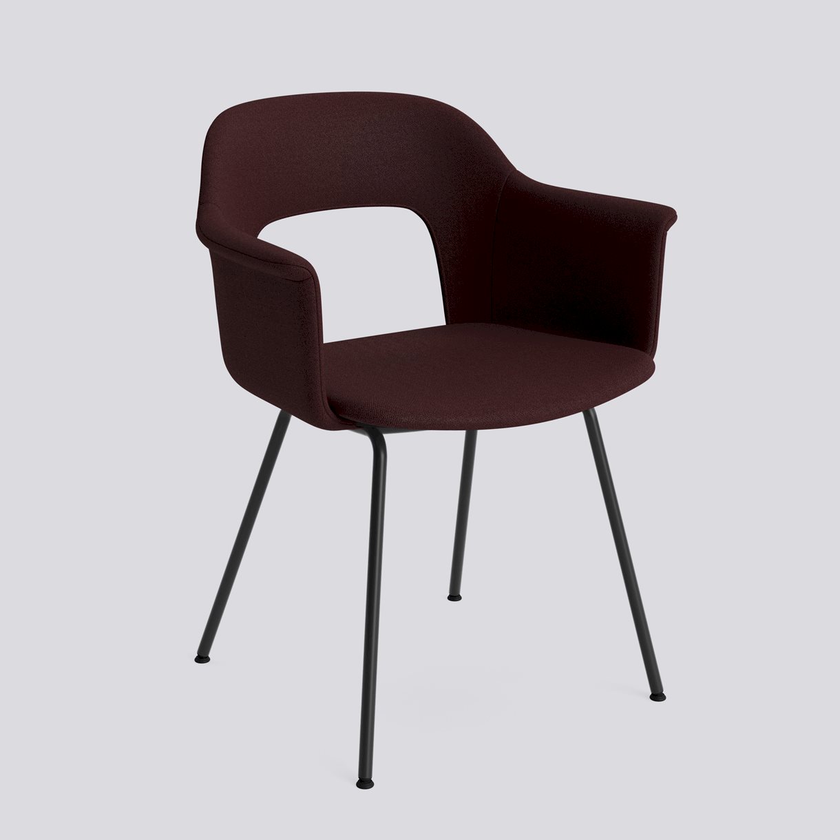 Layout Armchair 214 Black powder coated steel 4 leg base Standard glider-Full upholstery-Vidar-693