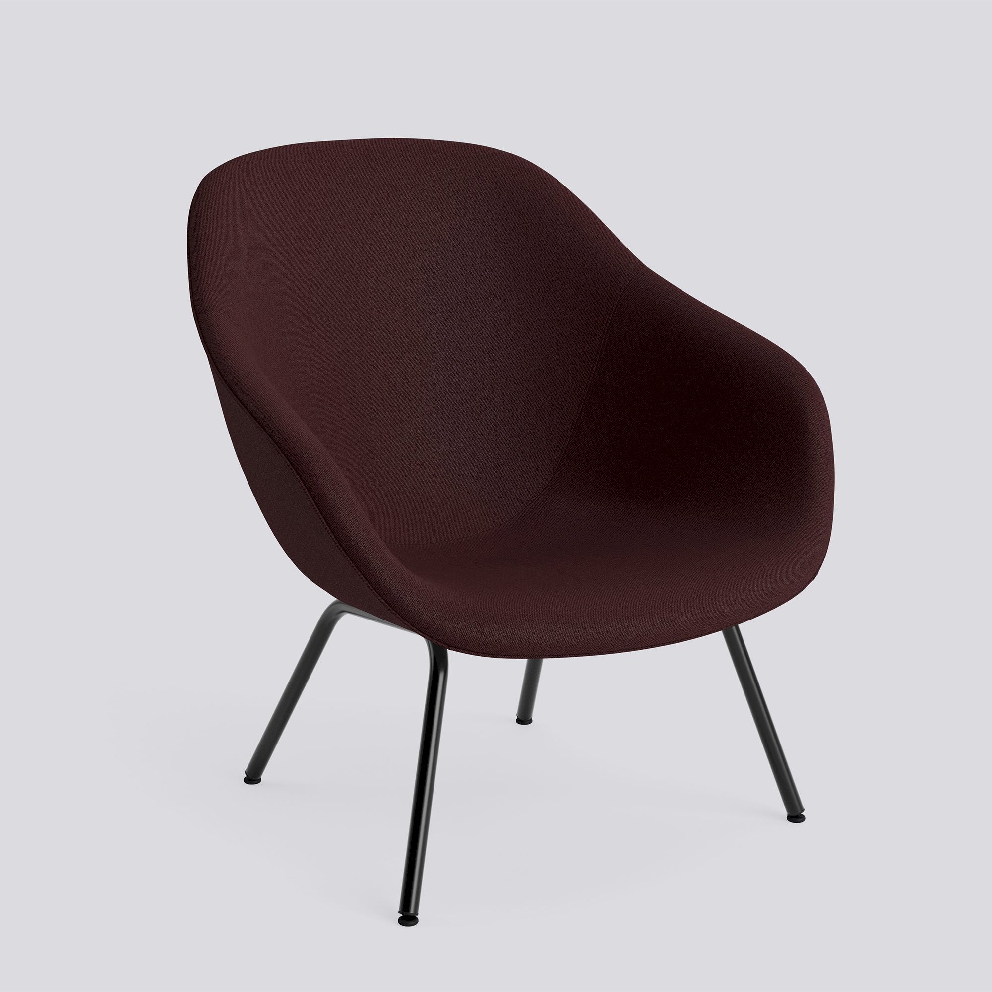AAL87 Black powder coated steel 4 leg base Standard glider-Full upholstery-Vidar-693