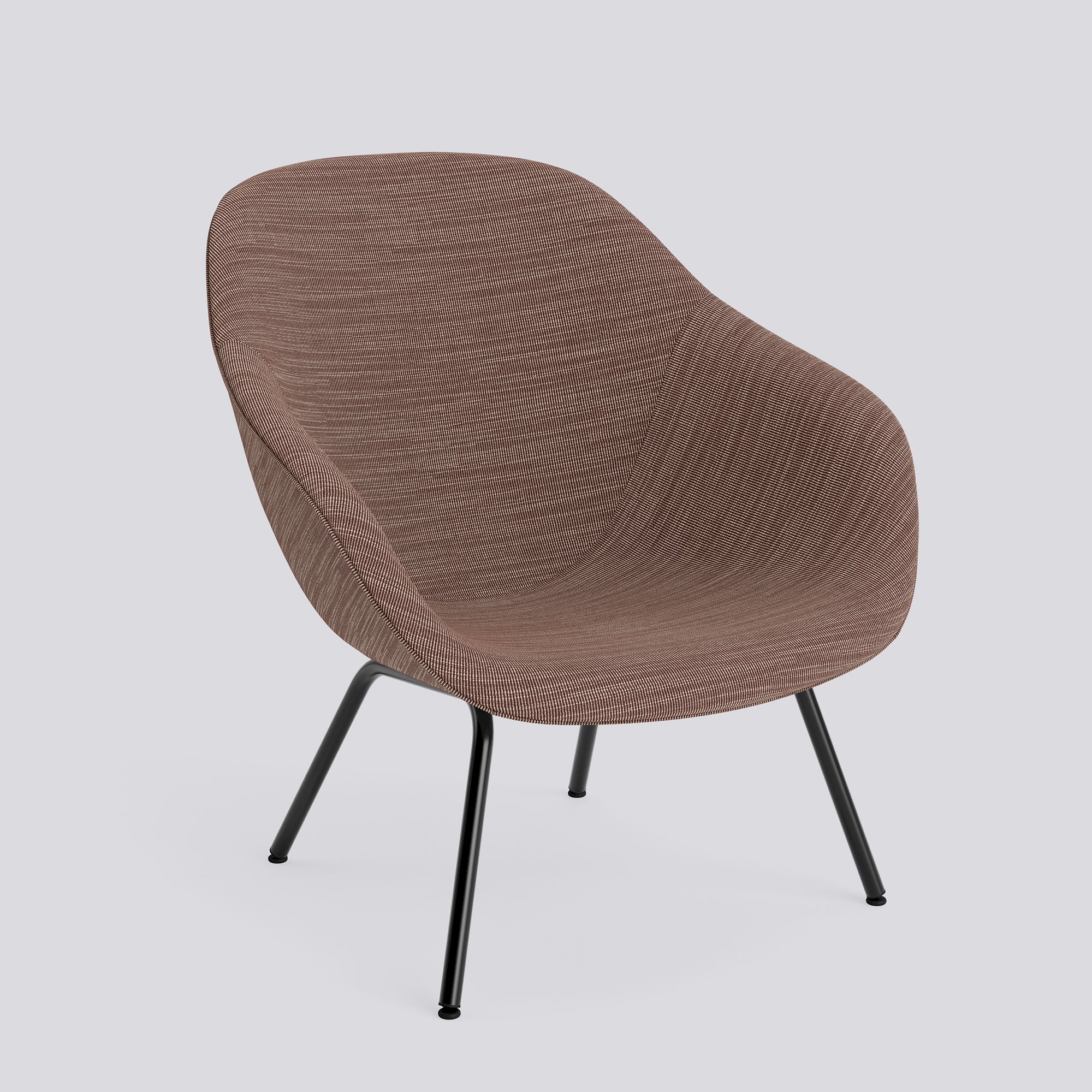 AAL87 Black powder coated steel 4 leg base Standard glider-Full upholstery-Raas-462