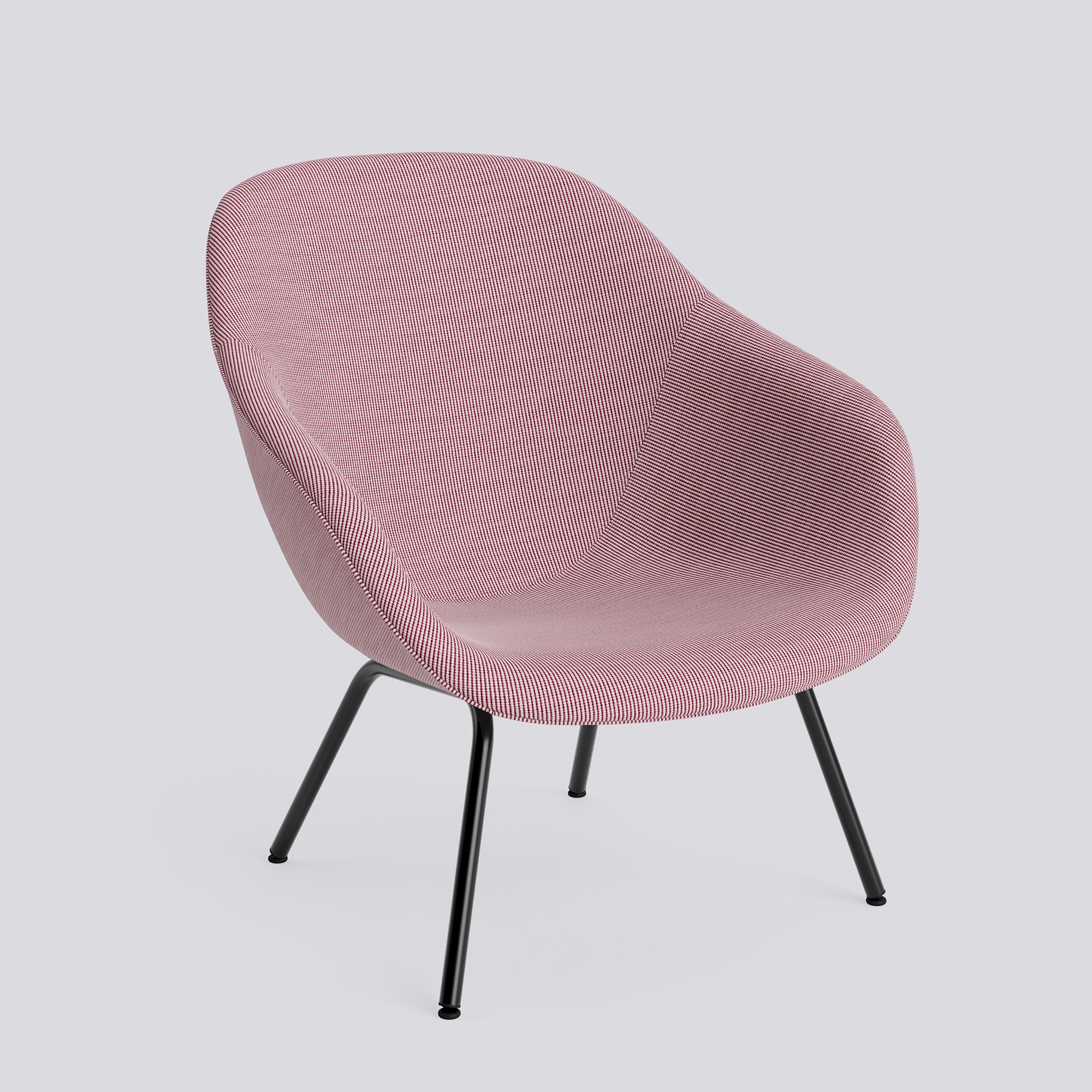 AAL87 Black powder coated steel 4 leg base Standard glider-Full upholstery-Yuma-1851