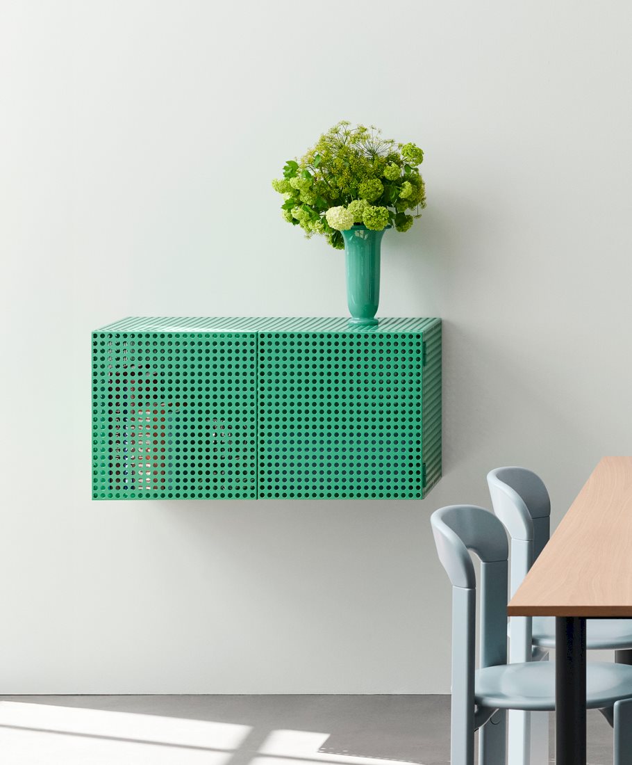Perforated Cabinet Wall