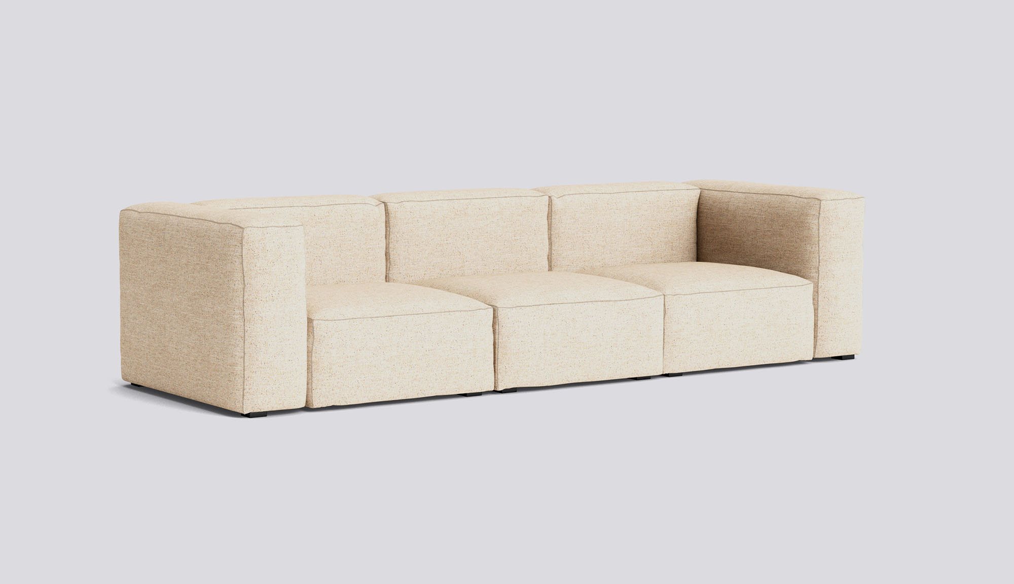 Mags Soft 3 Seater Combination 1-Full upholstery-Bolgheri-LGG60-Beige stitches