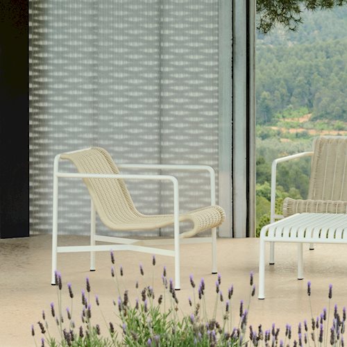 Palissade Cord Lounge Chair Low by HAY