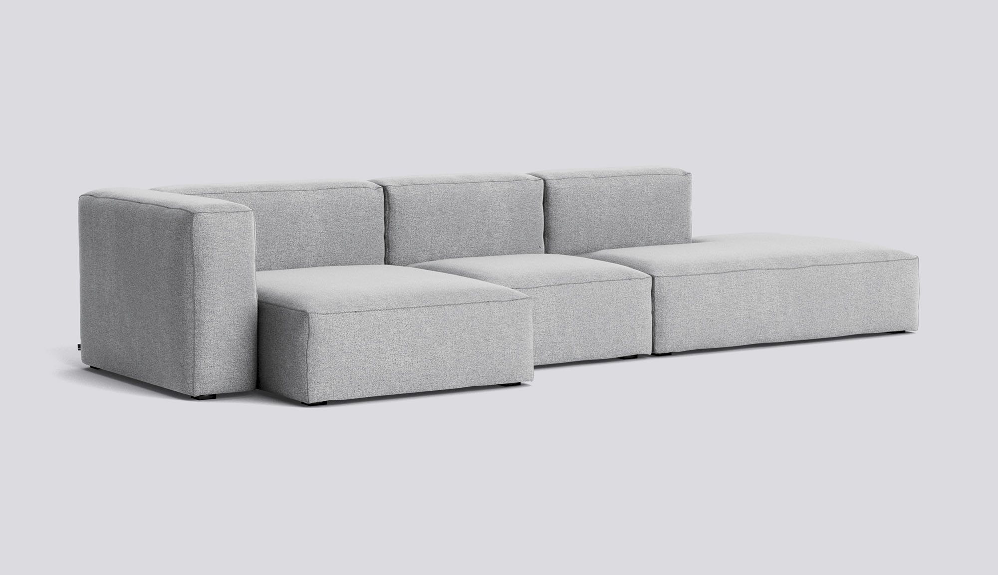 Mags Soft 3 Seater Combination 4 Left-Full upholstery-Hallingdal-130-Beige stitches