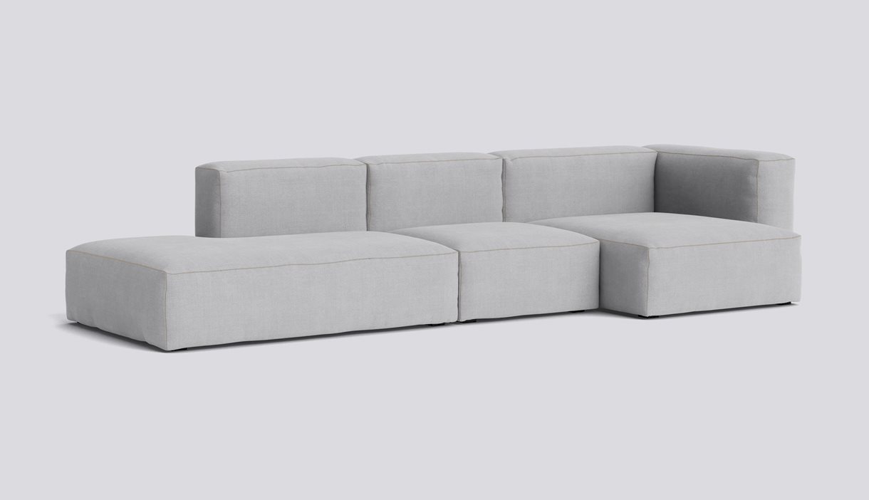 Mags Soft 3 Seater Combination 4 Right-Full upholstery-Linara-443-Beige stitches