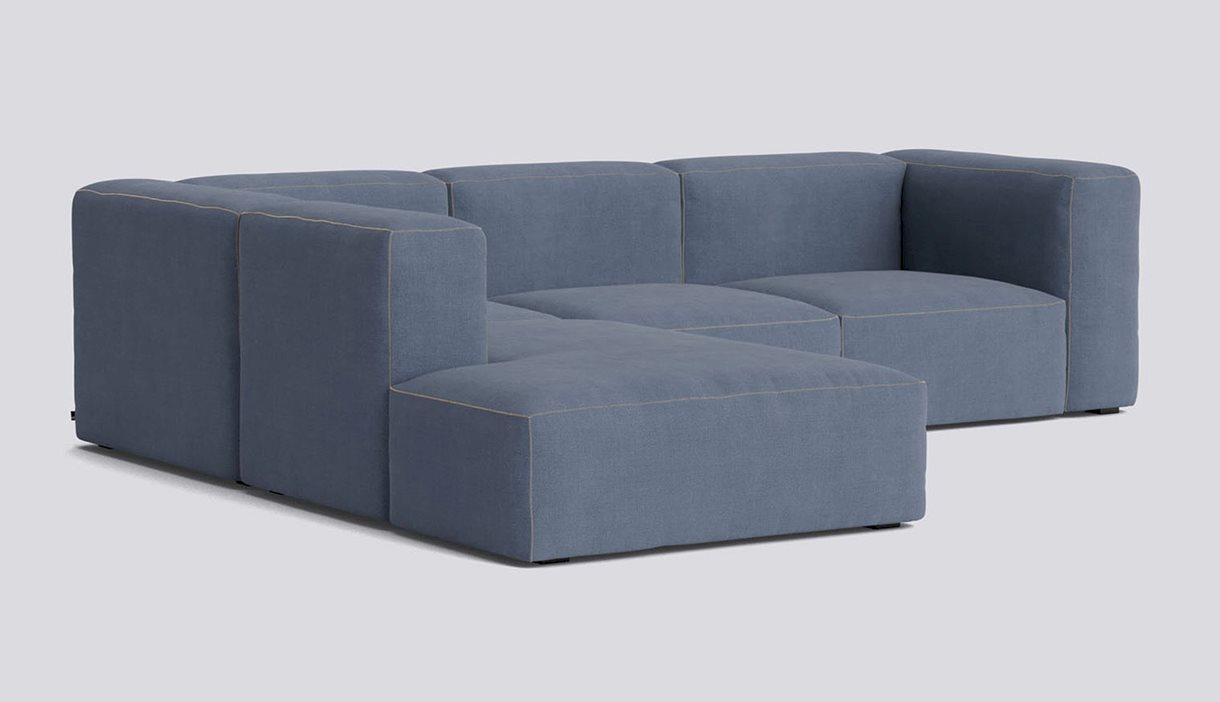 Mags Soft Corner Combination 2 Left-Full upholstery-Linara-198-Beige stitches