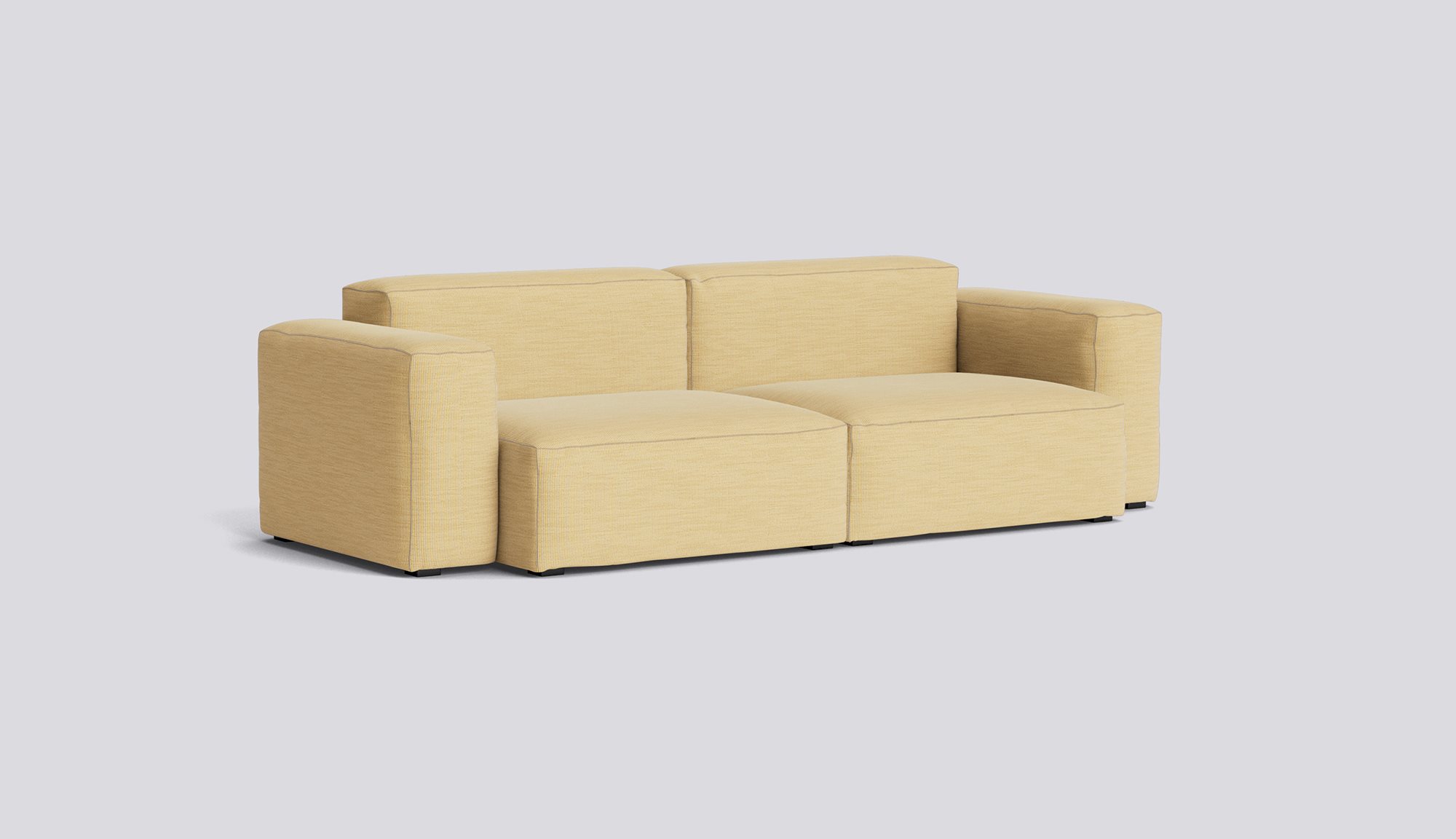 Mags Soft 2,5 Seater Low armrest Combination 1-Full upholstery-Yuma-833-Beige stitches