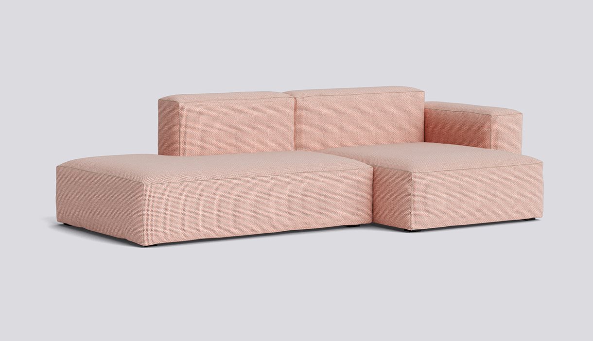 Mags Soft 2,5 Seater Low armrest Combination 3 Right-Full upholstery-Tartaglia-Red white 861-Beige stitches