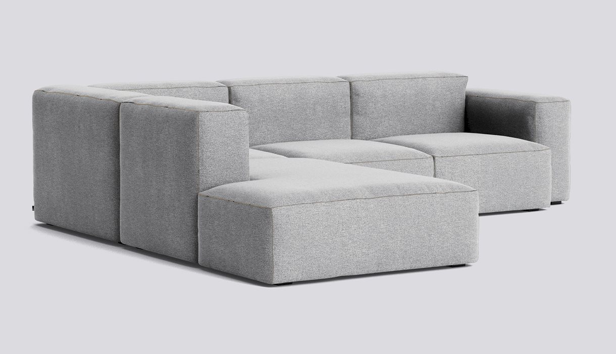 Mags Soft Corner Low armrest Combination 2 Left-Full upholstery-Hallingdal-130-Beige stitches