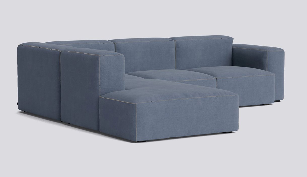  Mags Soft Corner Low armrest Combination 2 Left-Full upholstery-Linara-198-Beige stitches