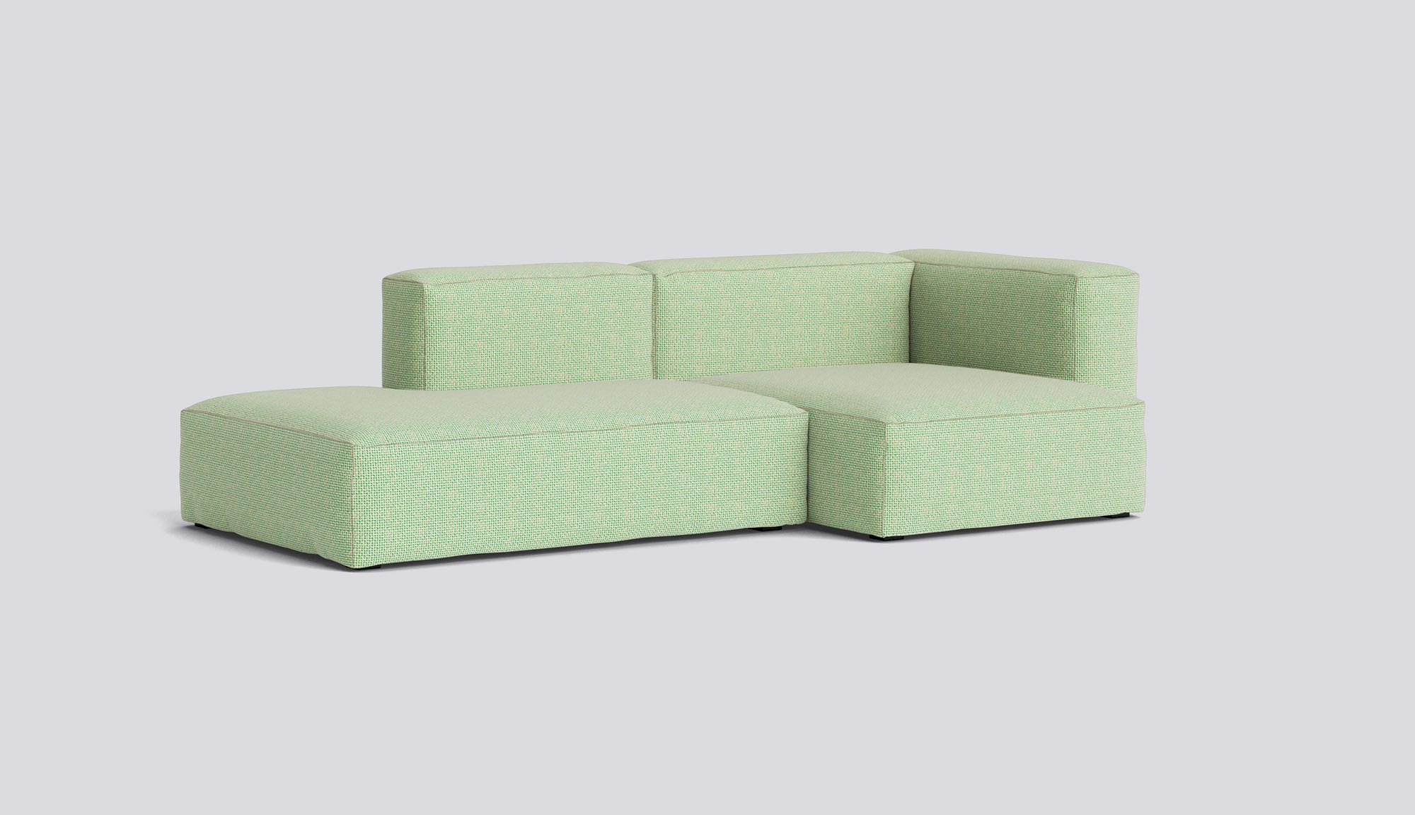 Mags Soft 2,5 Seater Combination 3 Right-Full upholstery-Tartaglia-Green white 989-Beige stitches