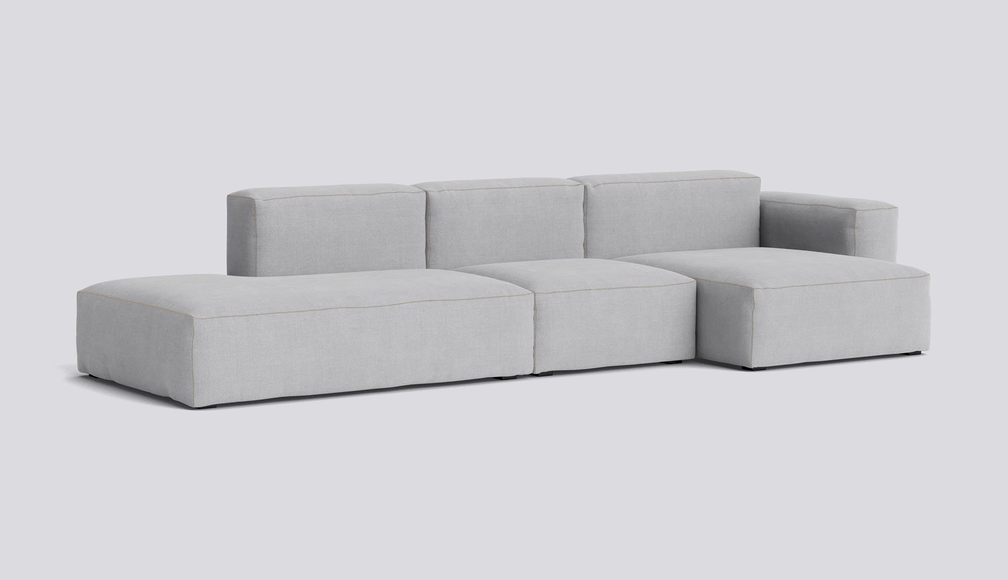  Mags Soft 3 Seater Low armrest Combination 4 Right-Full upholstery-Linara-443-Beige stitches