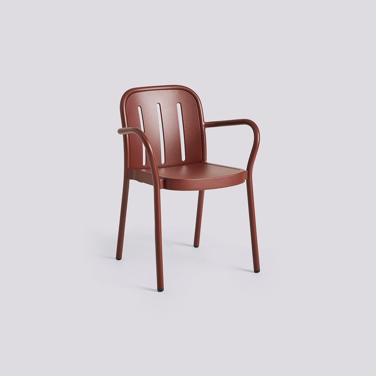 Deville Armchair-Iron red powder coated aluminium