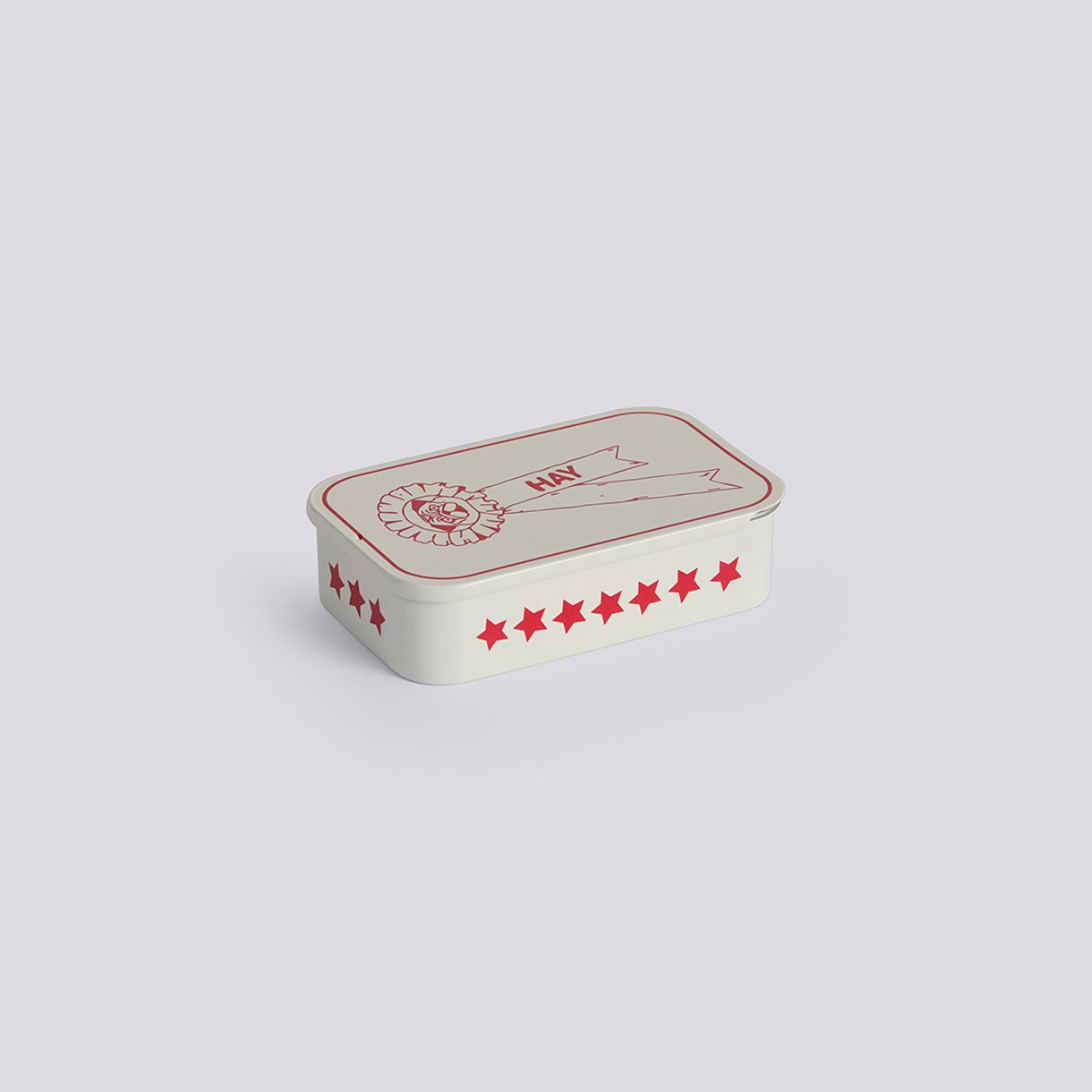  HAY Dogs Treat Tin-Small-Red and white