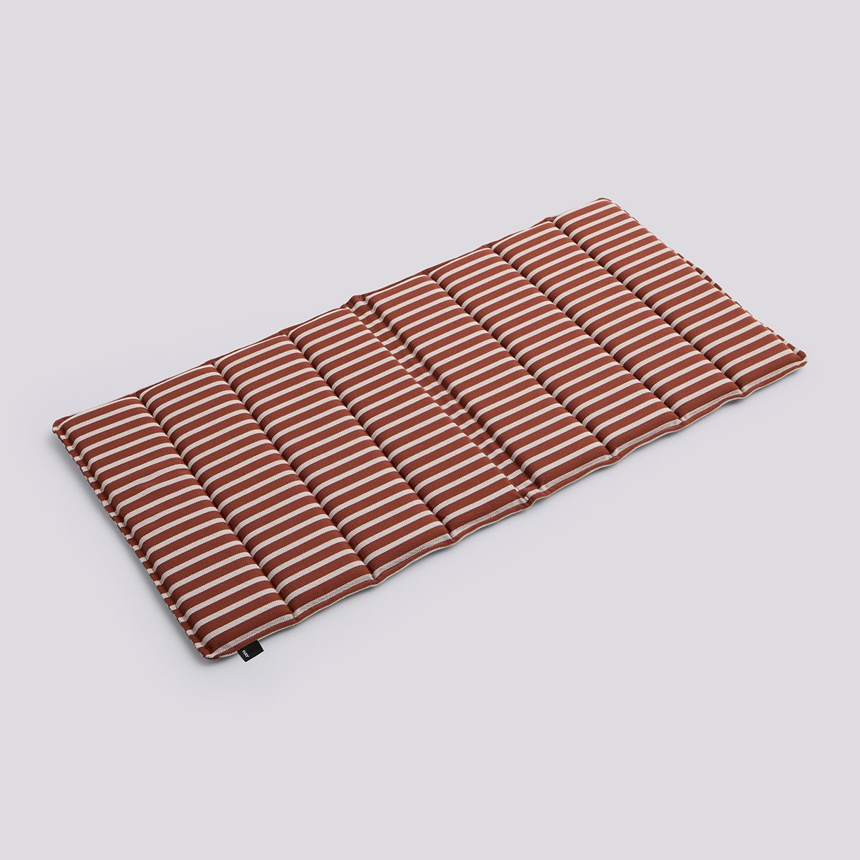  Terrazza Folding Seat Cushion-82 x 40-Terracotta bold stripe