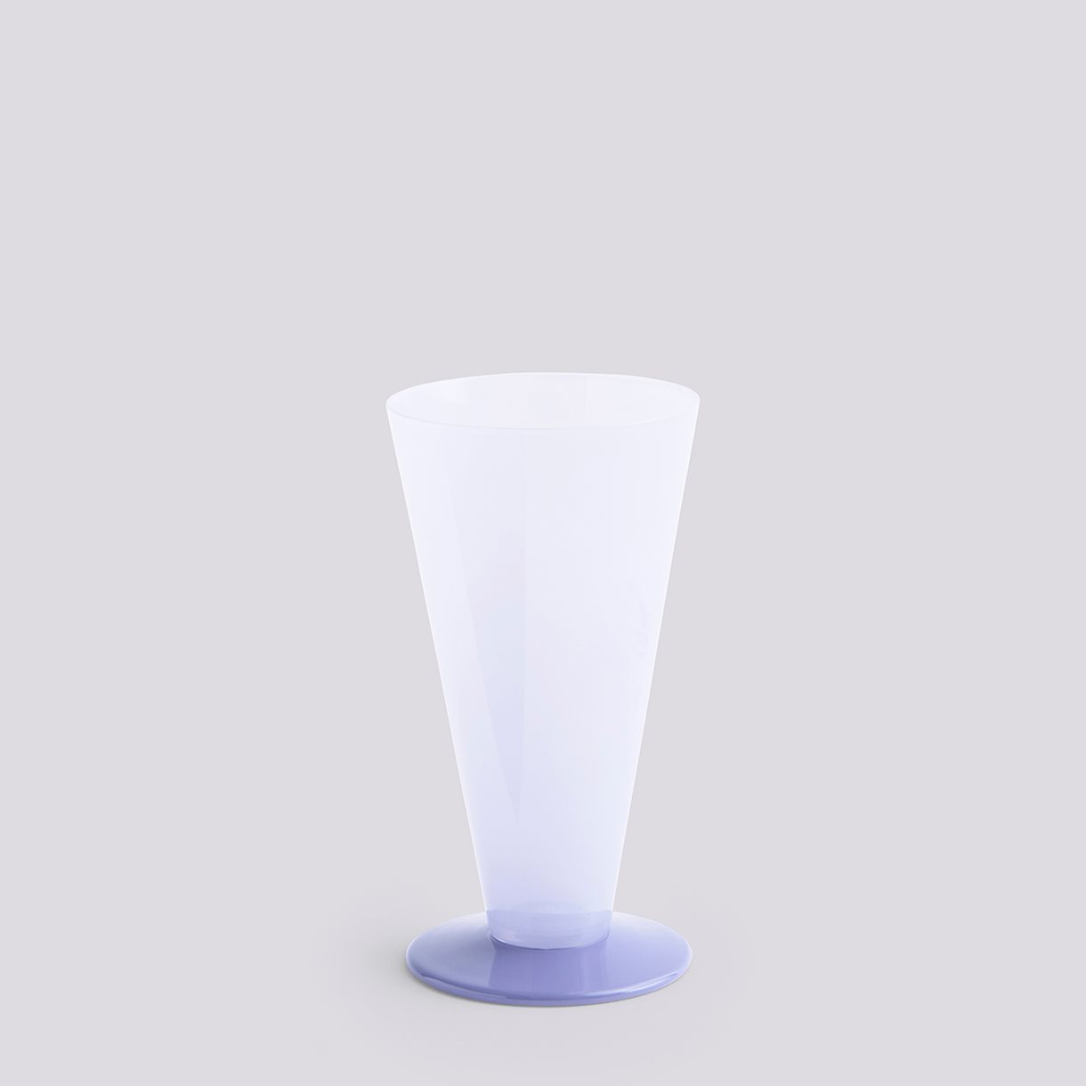 Conical Vase-Small-Light blue and lavender blue