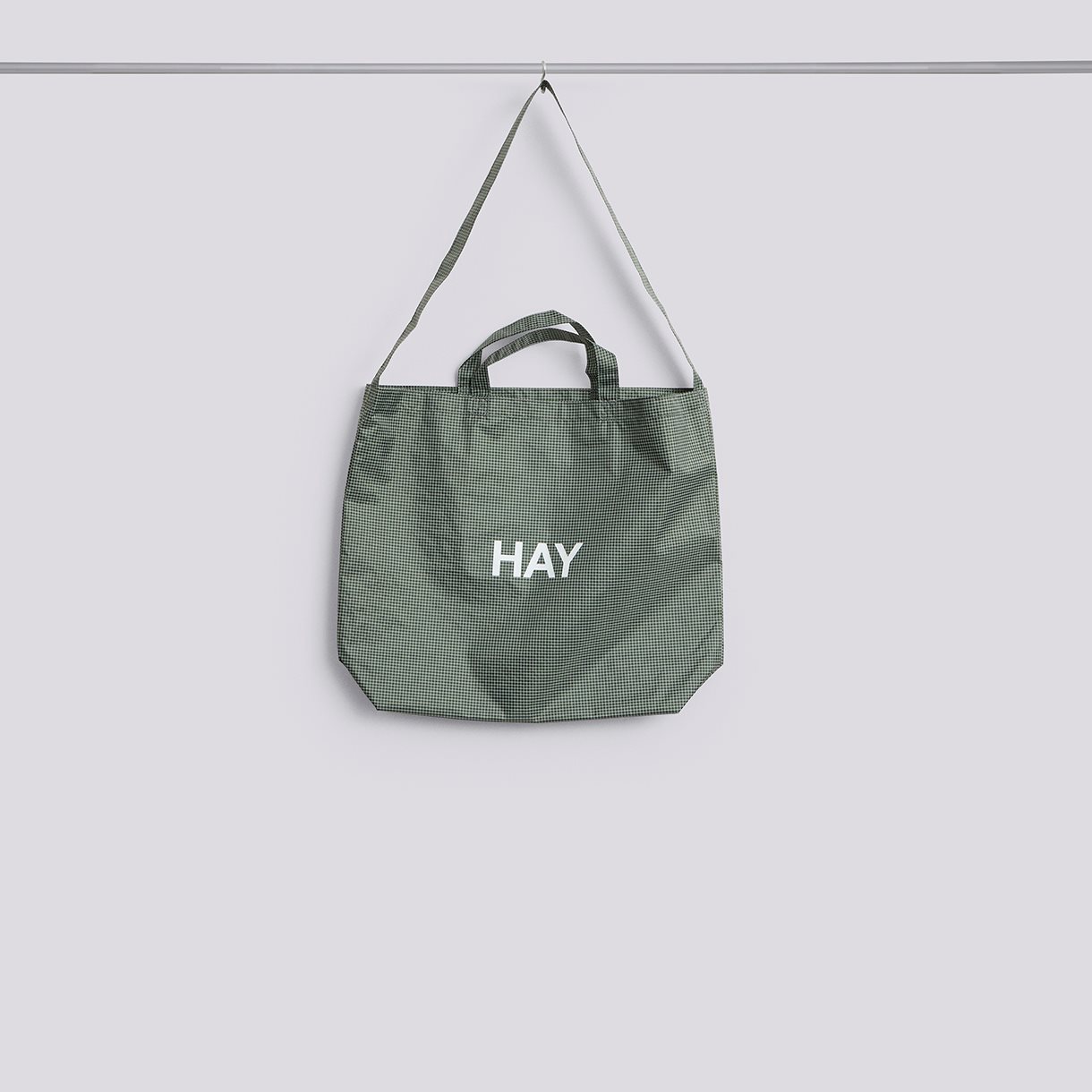  Grid Crossover Bag-Medium-Dark green