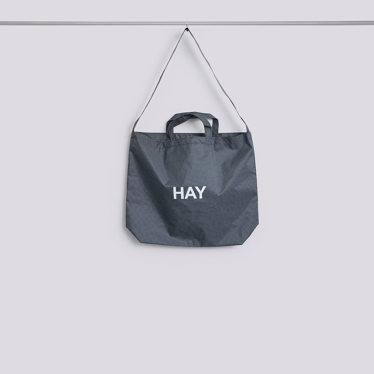 Grid Crossover Bag-Medium-Dark blue