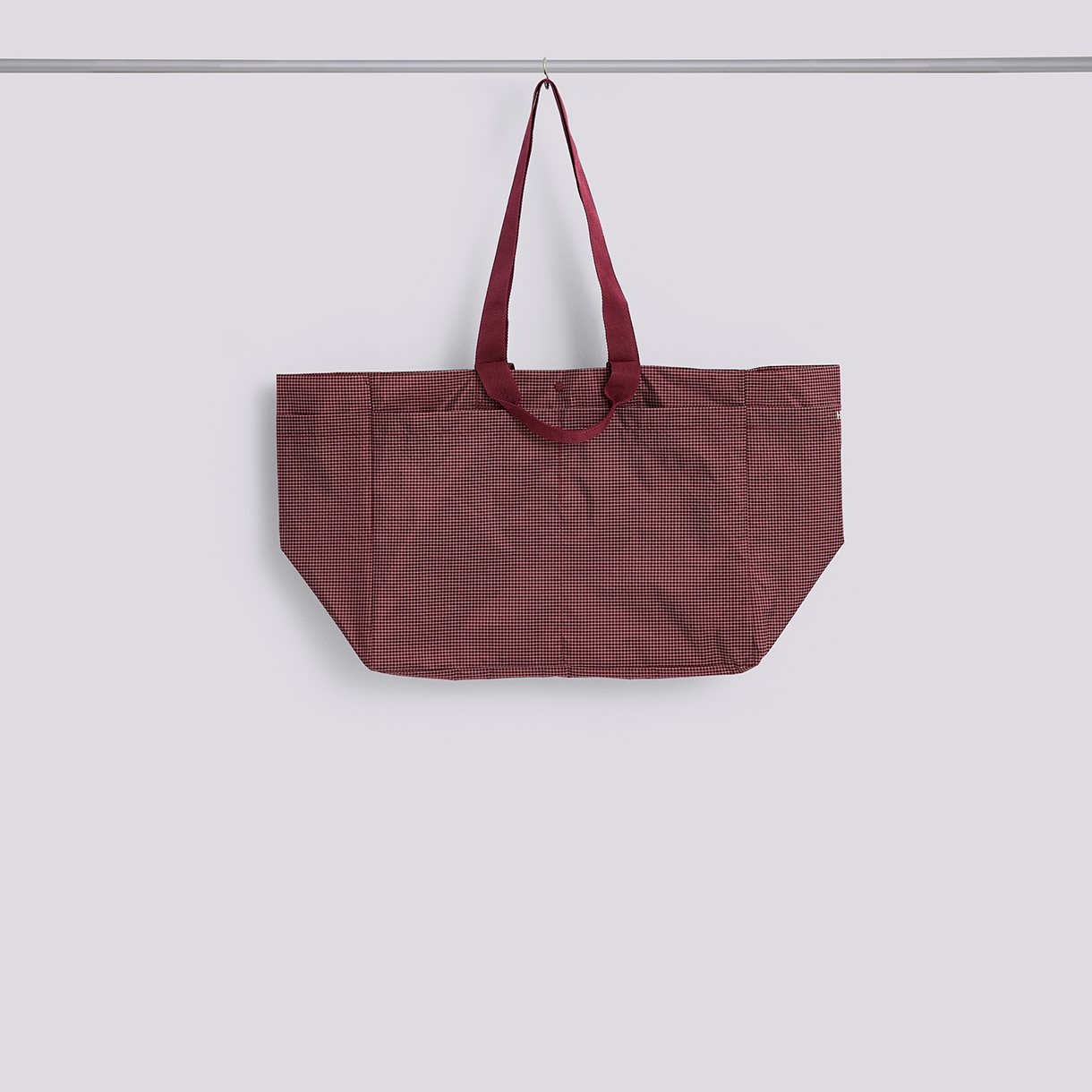 Grid Weekend Bag-Medium-Burgundy