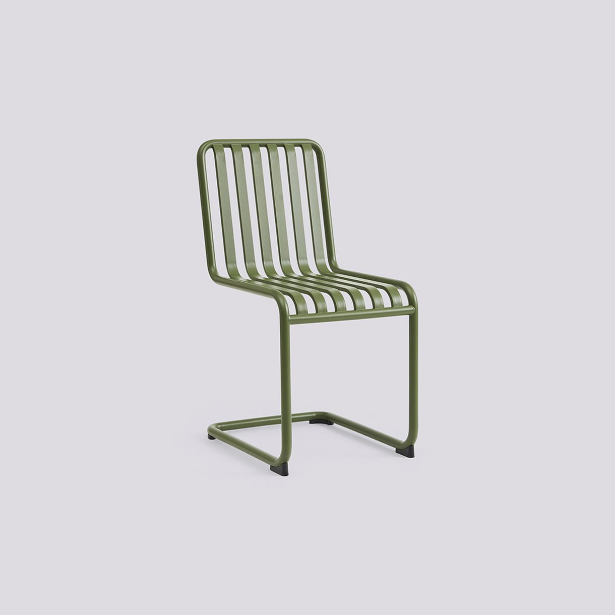 Palissade Cantilever Chair-Olive powder coated steel