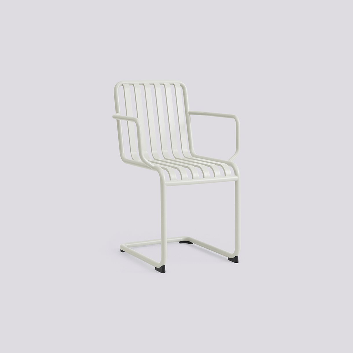 Palissade Cantilever Armchair-Sky grey powder coated steel