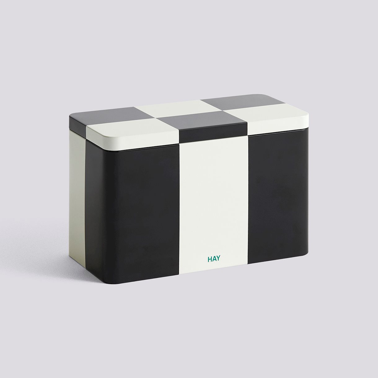 Tin Container-Medium-Black and off-white