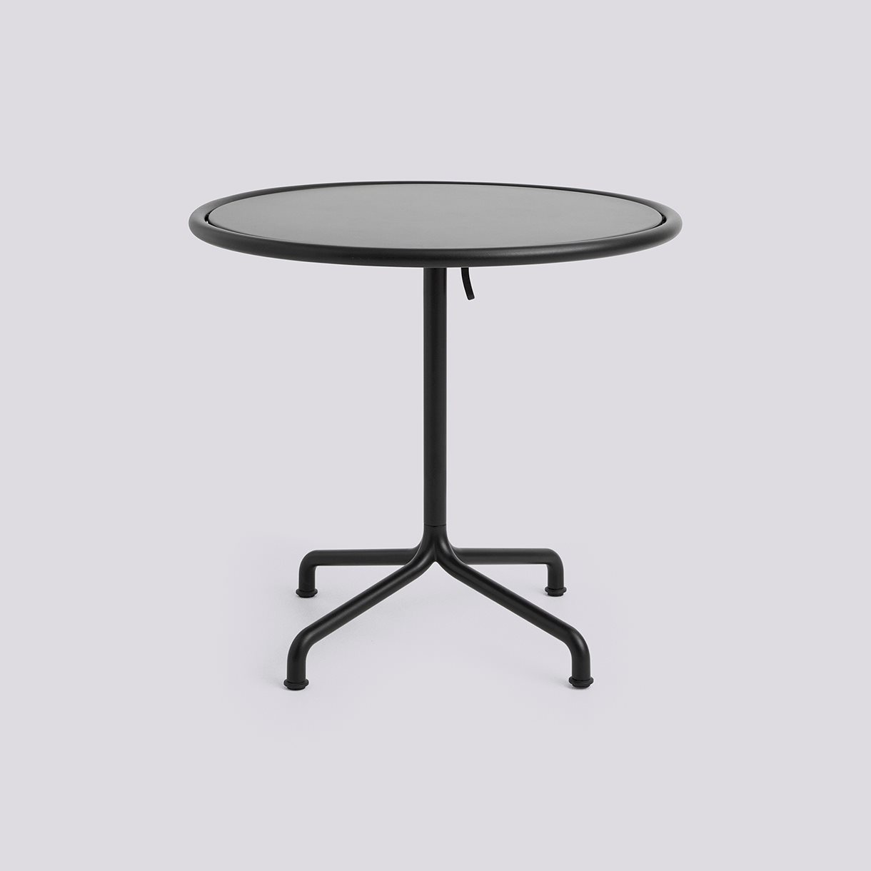Deville Table Anthracite powder coated aluminium frame-Ø80 x H74-Anthracite powder coated steel tabletop