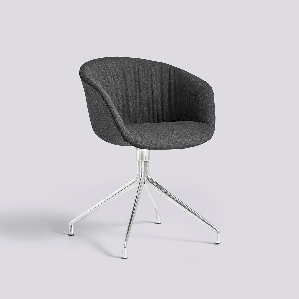 AAC21 Polished aluminium 4 star swivel base Standard glider-Soft Full upholstery-Remix-173