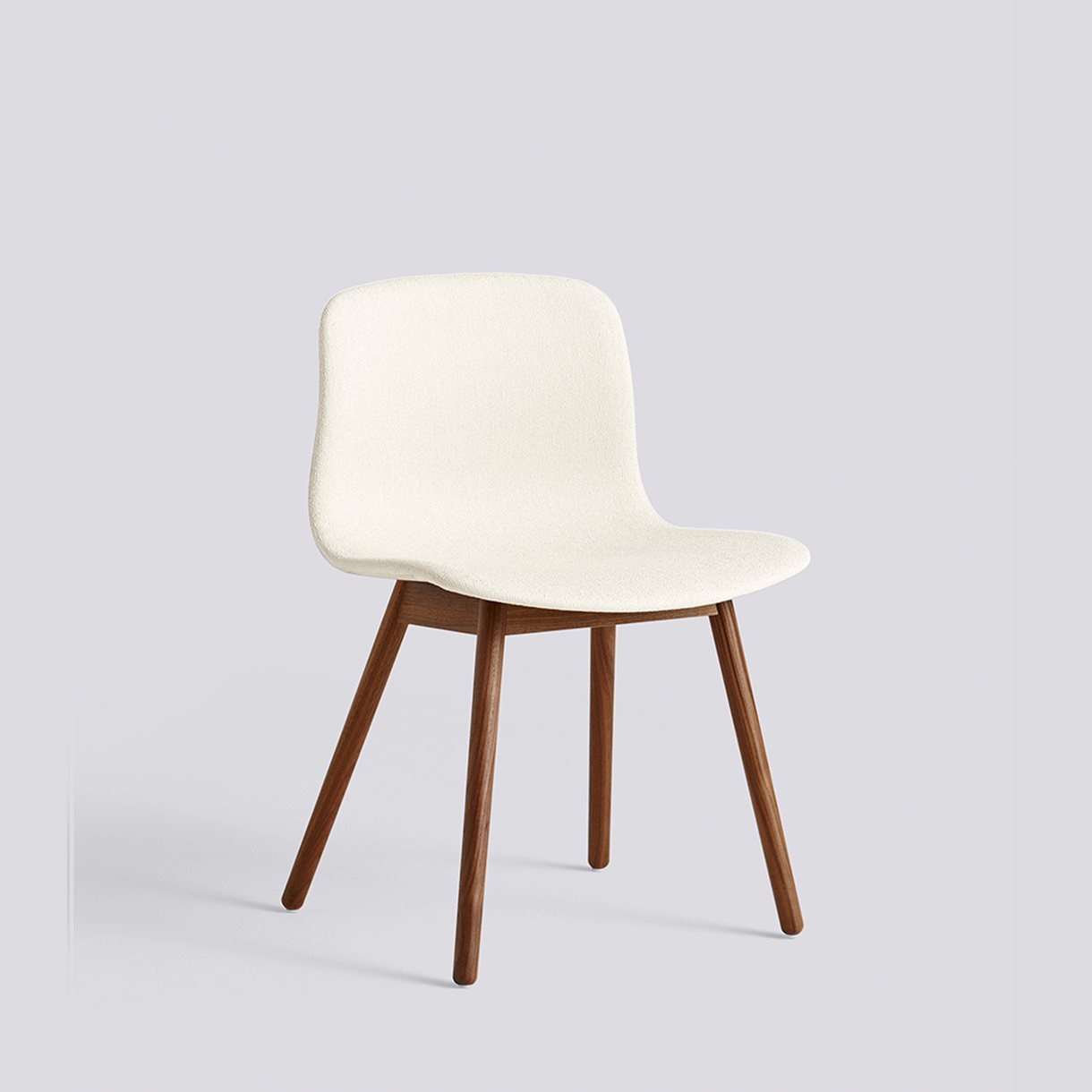 AAC13 Water-based lacquered solid walnut 4 leg base Standard glider-Full upholstery-Olavi by HAY-01