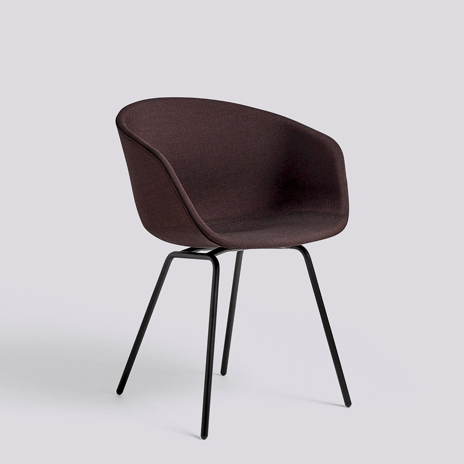  AAC27 Black powder coated steel 4 leg base Standard glider-Full upholstery-Remix-373
