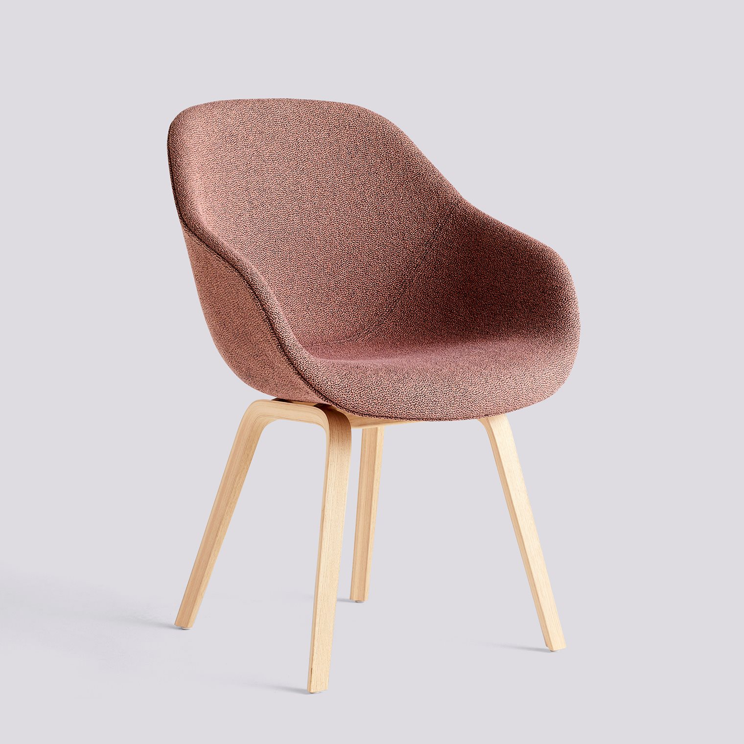 AAC123 Water-based lacquered oak veneer 4 leg base Standard glider-Full upholstery-Olavi by HAY-12