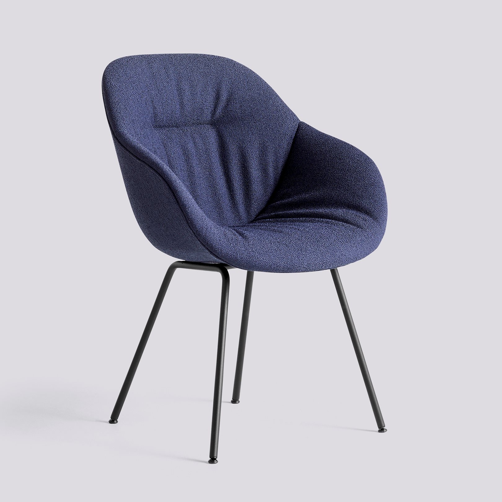  AAC127 Black powder coated steel 4 leg base Standard glider-Soft Full upholstery-Olavi by HAY-07