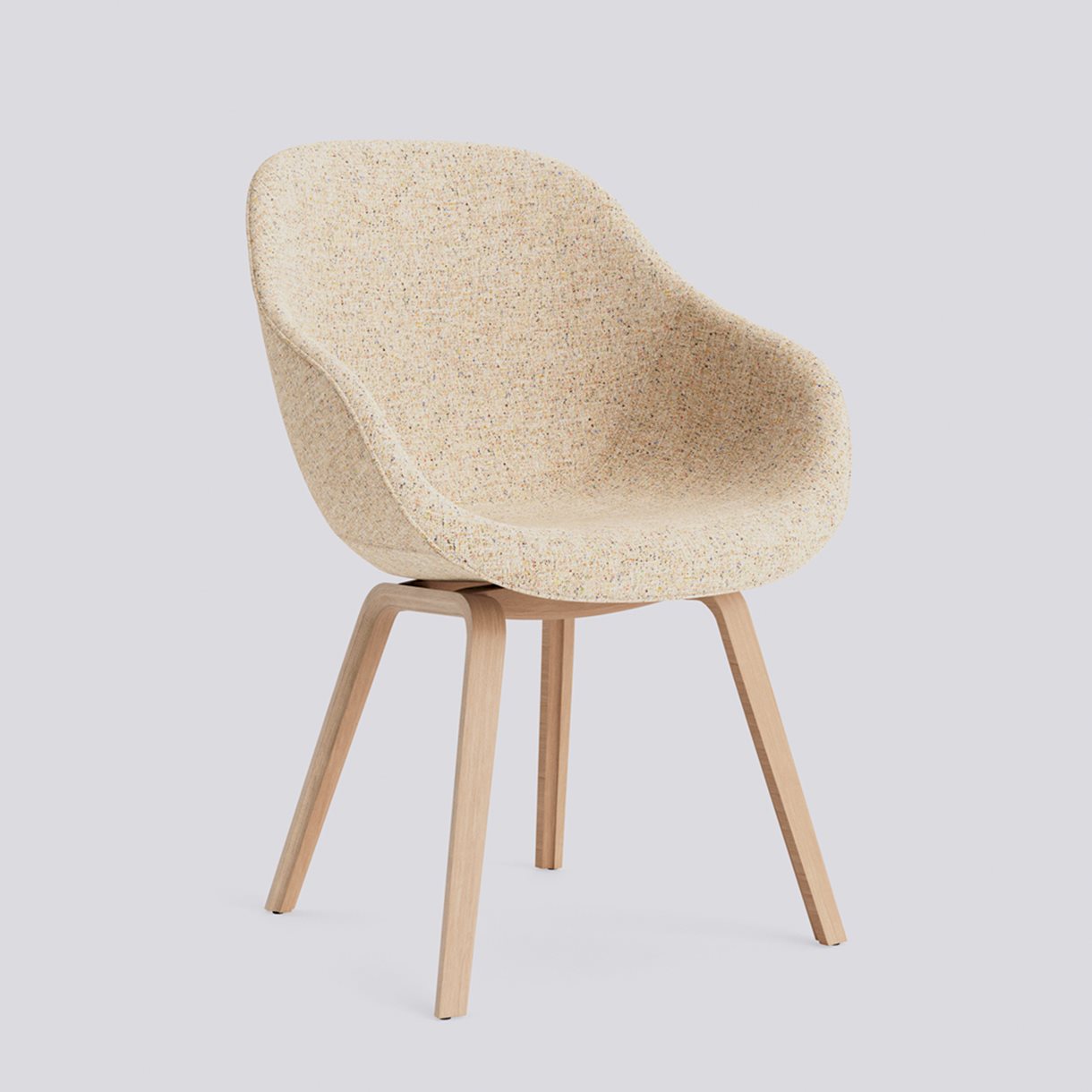 AAC123 Water-based lacquered oak veneer 4 leg base Standard glider-Full upholstery-Bolgheri-LGG60