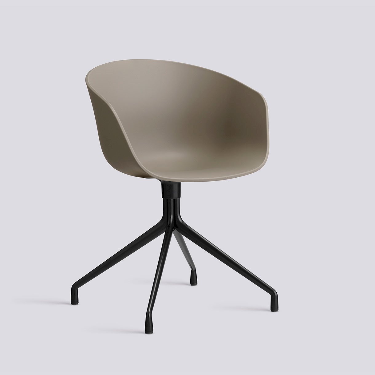  AAC20 Black powder coated aluminium 4 star swivel base Standard glider-Khaki 2.0 shell-None-None