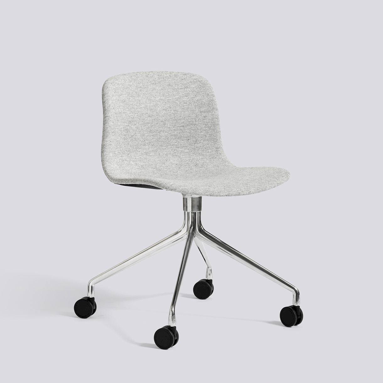 AAC15 Polished aluminium 4 star swivel wheel base-Full upholstery-Hallingdal-116
