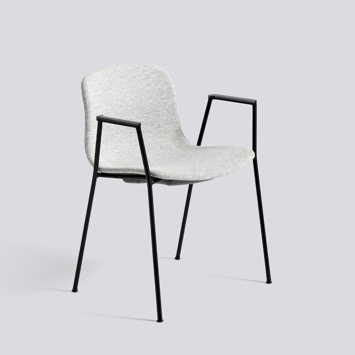 AAC19 Black powder coated steel 4 leg base Standard glider-Full upholstery-Hallingdal-116