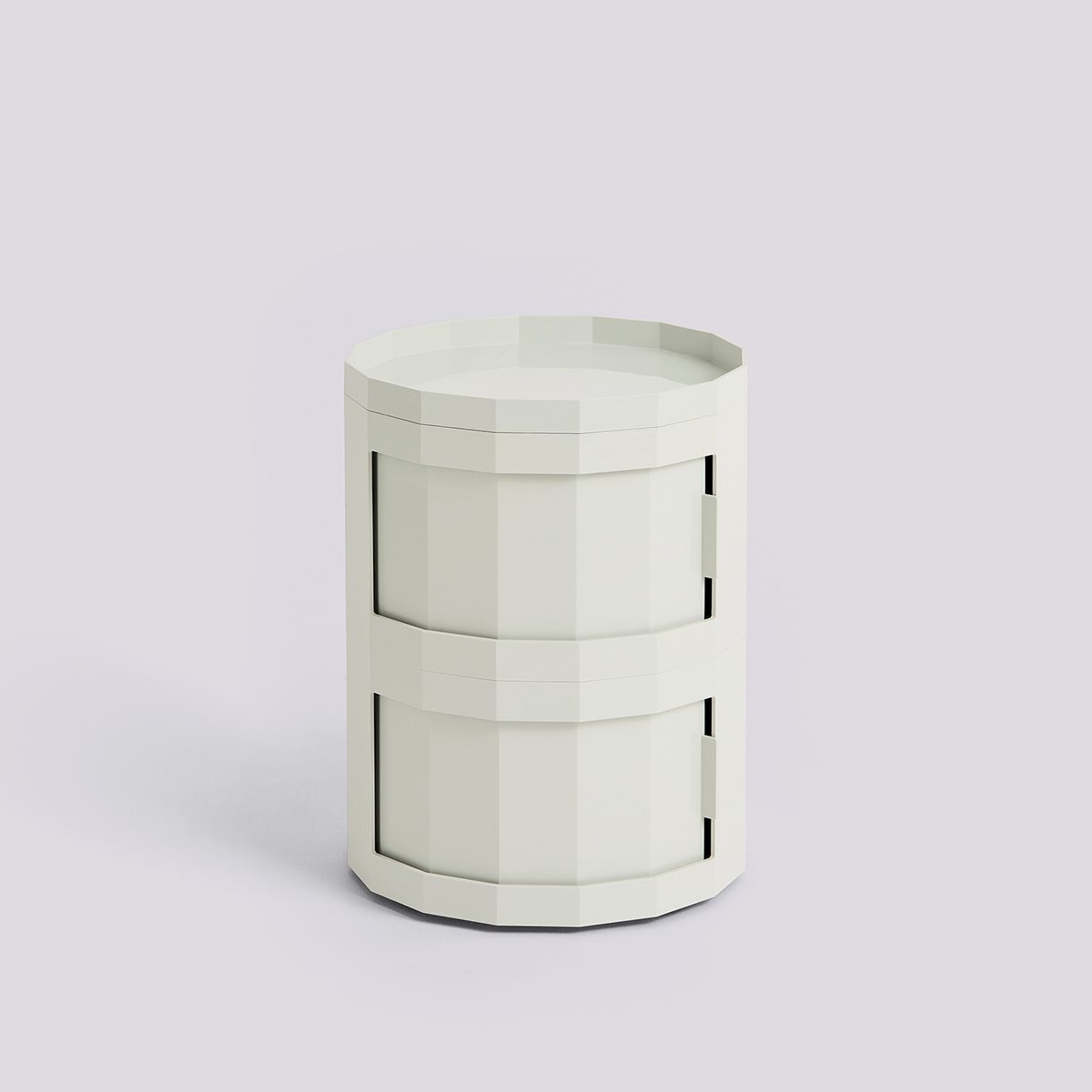  Facet Cabinet 20 incl. feet and castors Two doors-Misty grey