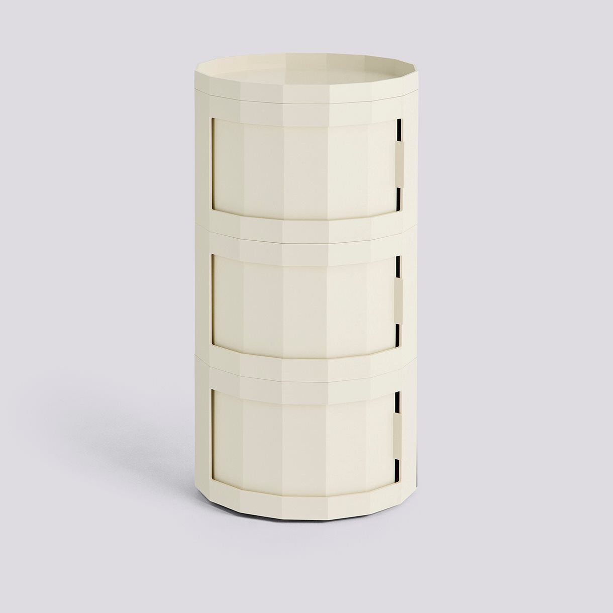  Facet Cabinet 30 incl. feet and castors Three doors-Eggshell