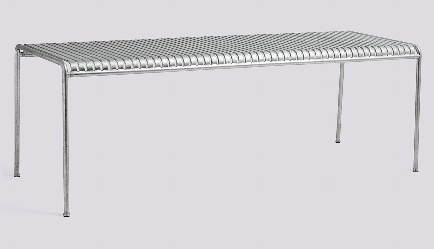  Palissade Table-L220 x W90 x H75 4 legs-Hot galvanised steel