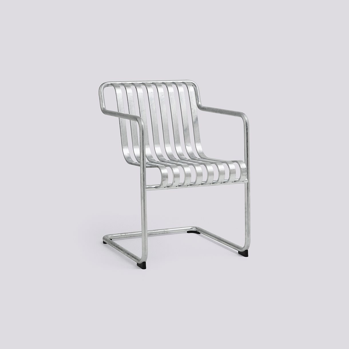 Palissade Cantilever Dining Armchair-Hot galvanised steel