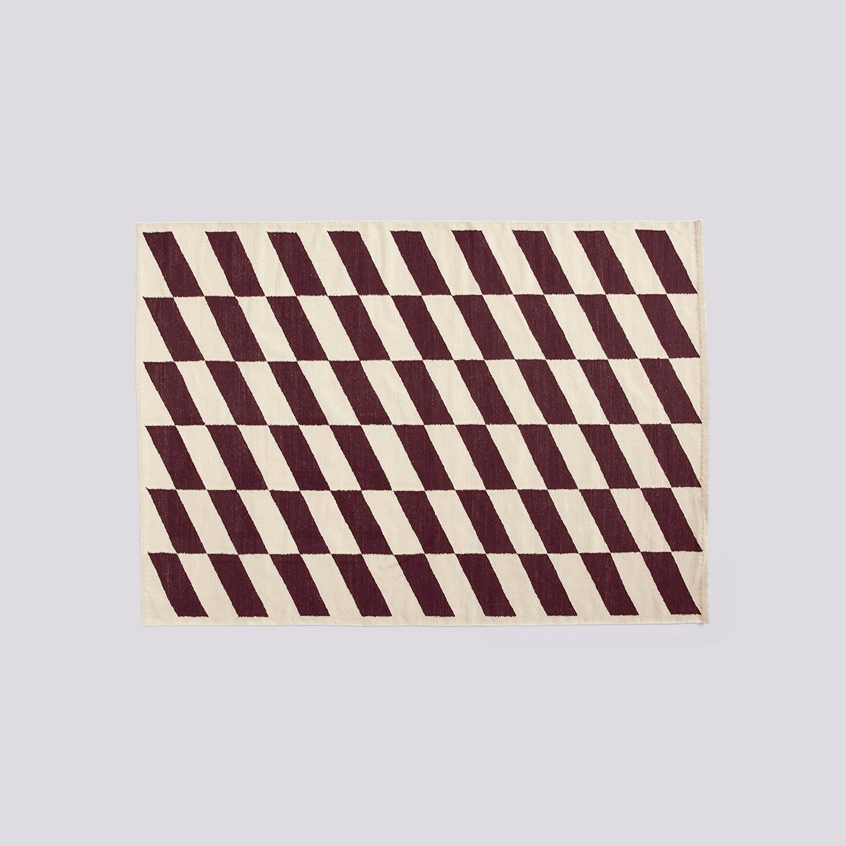  Shift Kelim Rug-W170 x L240-Burgundy