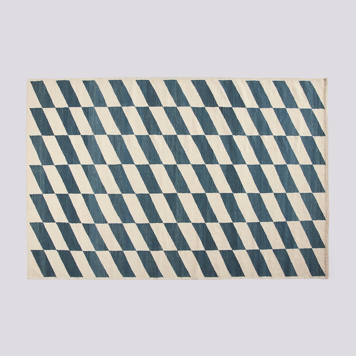  Shift Kelim Rug-W200 x L300-Blue