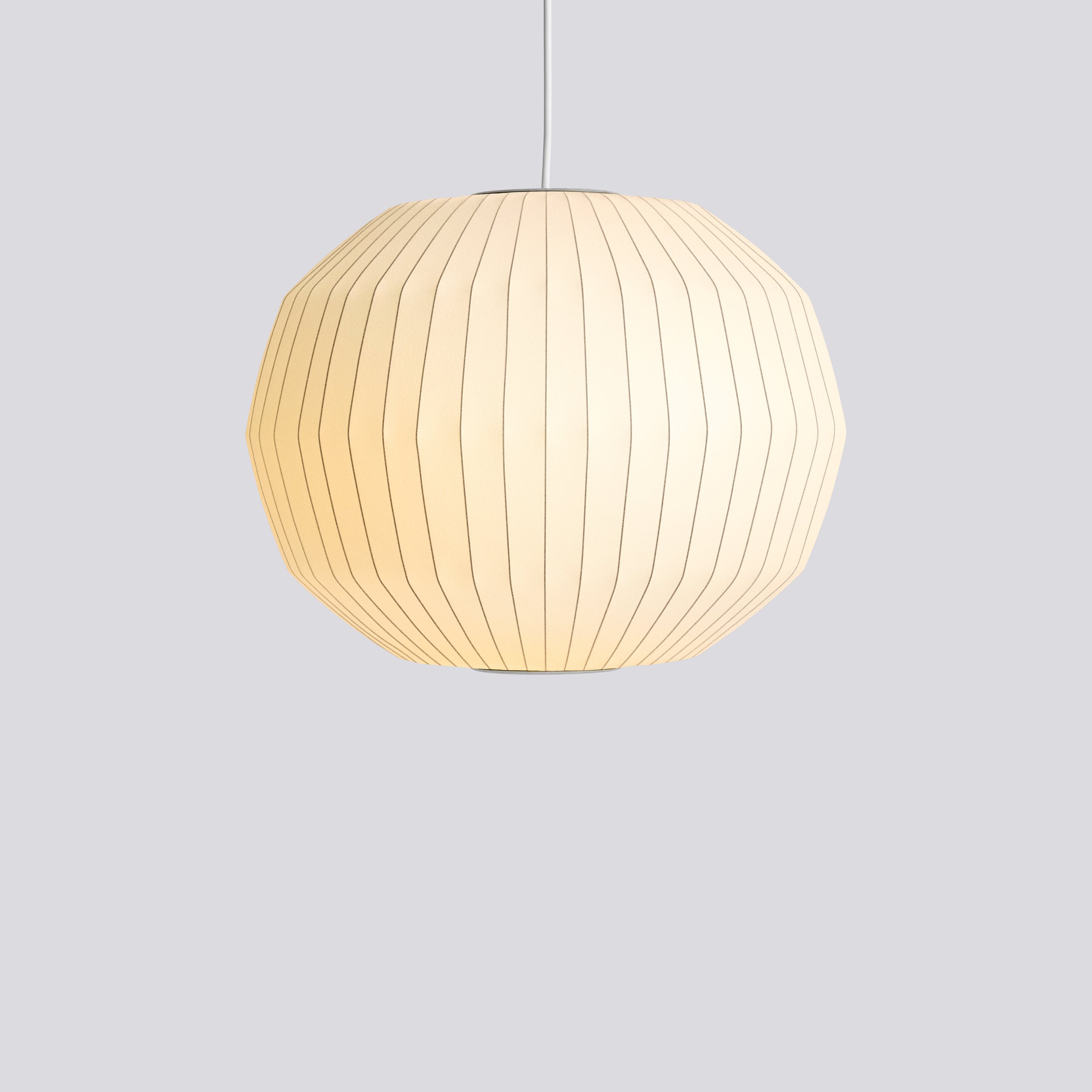  Nelson Angled Sphere Bubble Pendant-Medium-Off-white