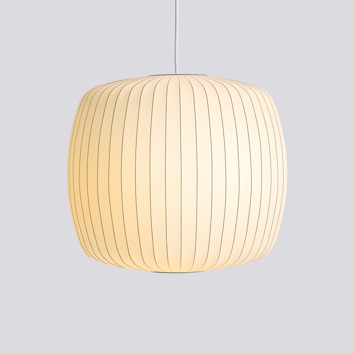  Nelson Roll Bubble Pendant-Medium-Off-white