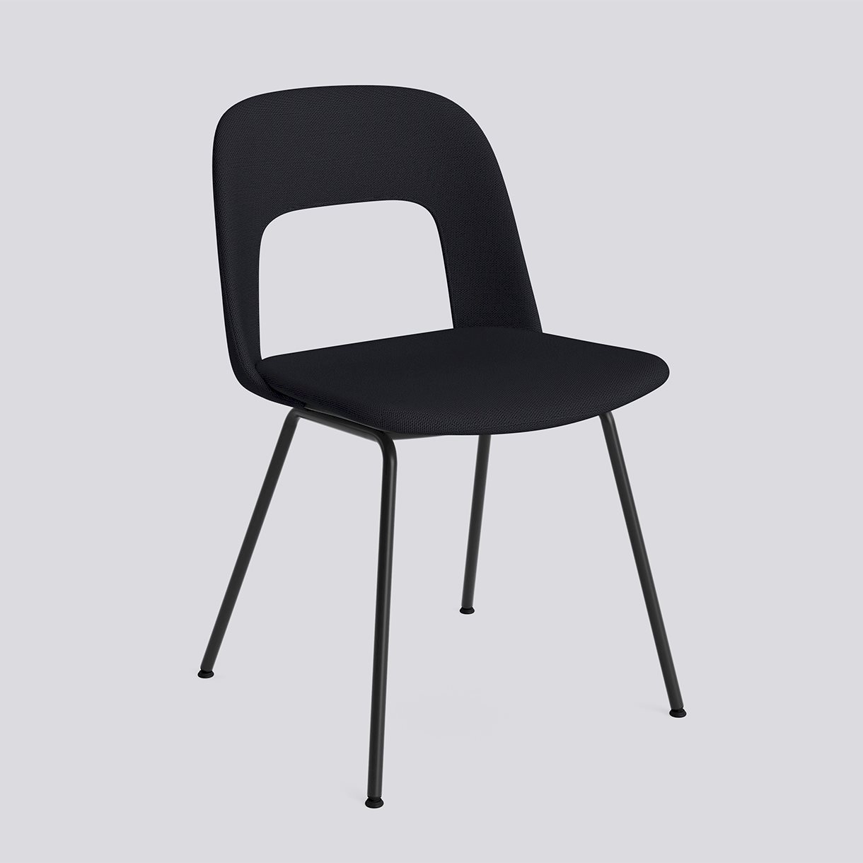 Layout Chair 114 Black powder coated steel 4 leg base Standard glider-Full upholstery-Autumn-971