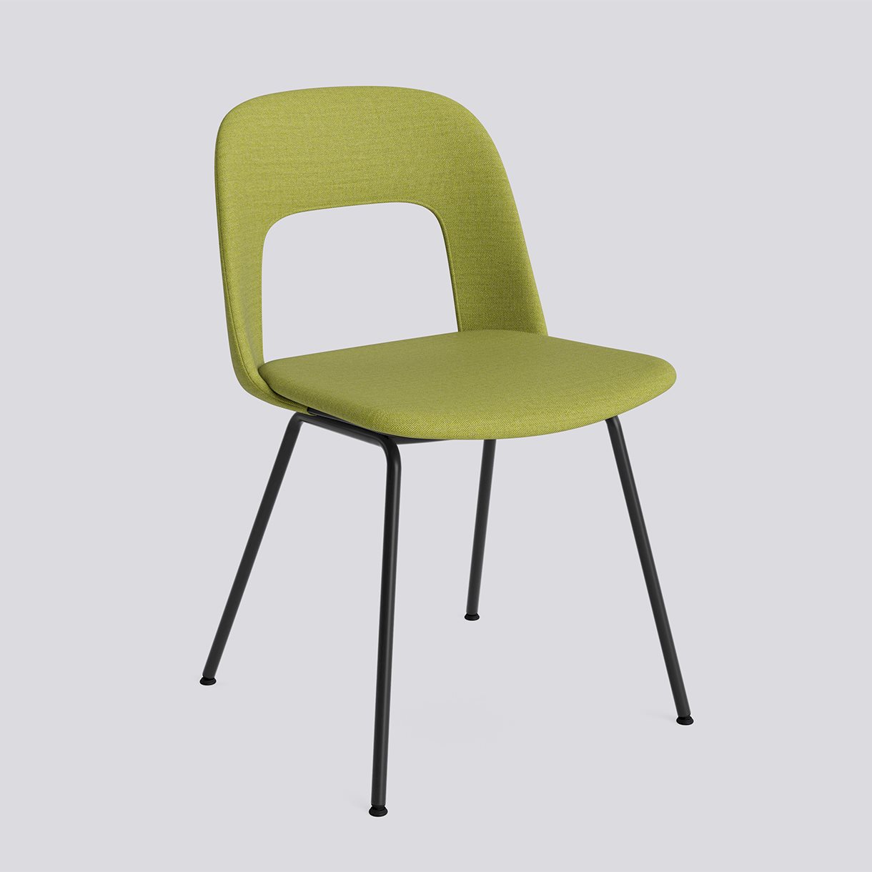  Layout Chair 114 Black powder coated steel 4 leg base Standard glider-Full upholstery-Remix-912