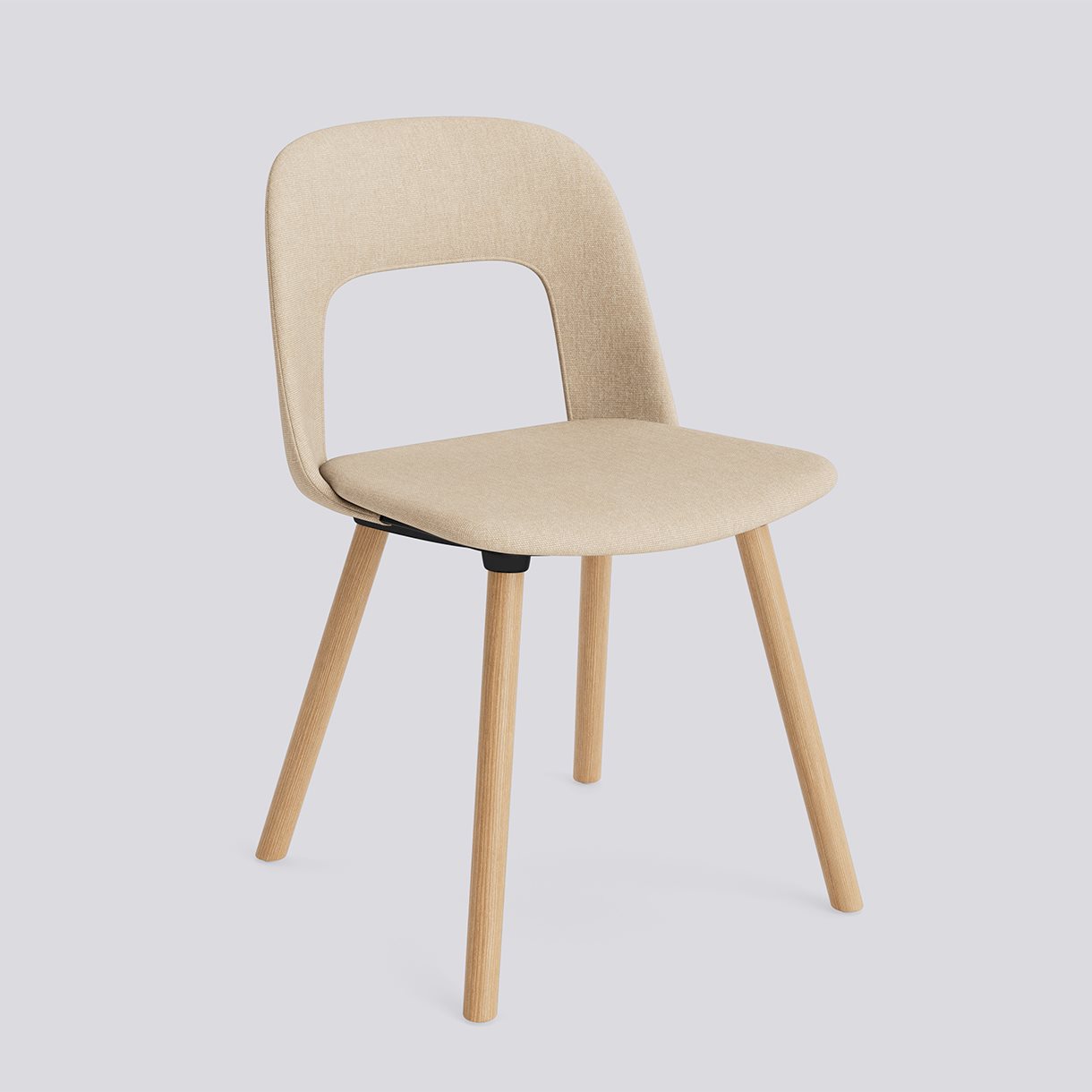  Layout Chair 124 Water-based lacquered solid oak 4 leg base Standard glider-Full upholstery-Metaphor-035